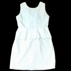 Max & Cleo~Size 8~White Lace 100% Cotton Dress NWT